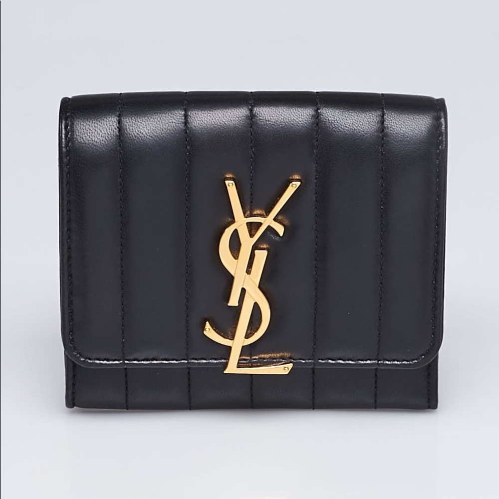 Yves Saint Laurent Leather Quilter Wallet